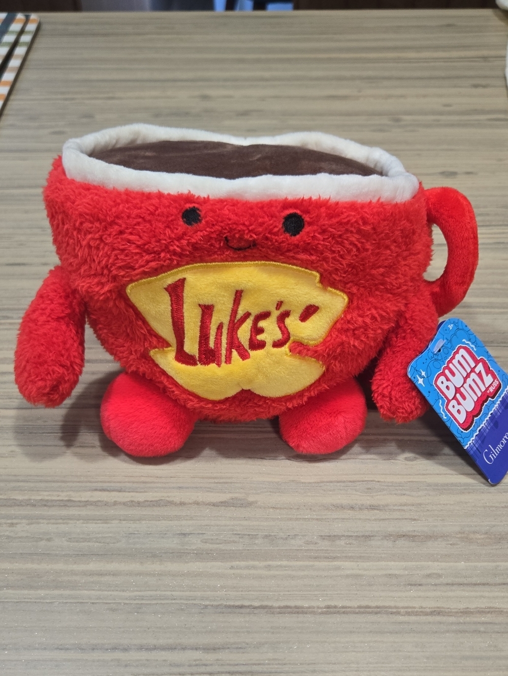 Gilmore Girls- Luke's Red Plush Coffee Mug Toy by Bum-Bumz